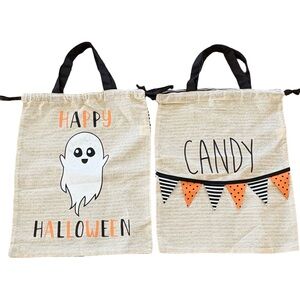 Halloween Trick or Treat Tote Bag Set of 2- item 0312